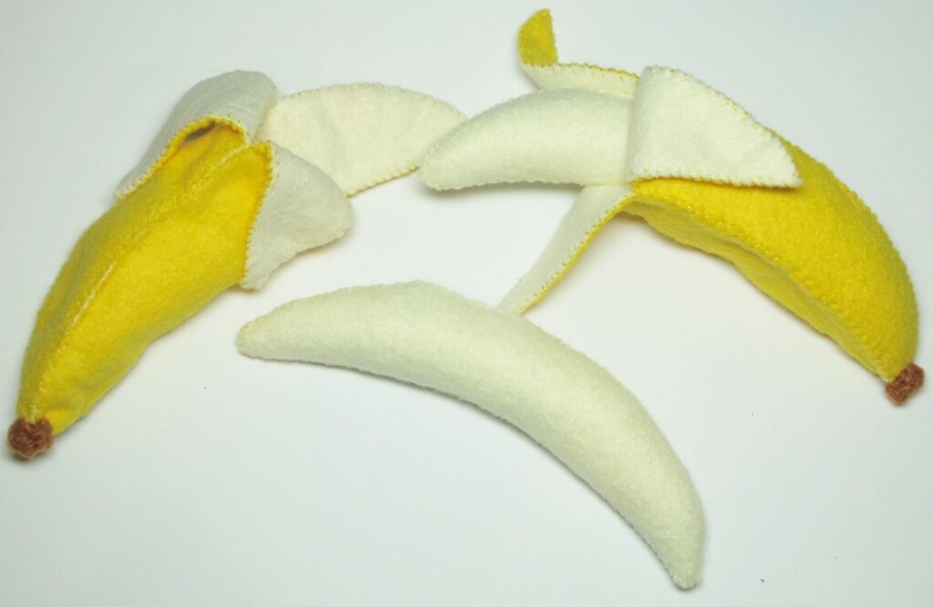Banana And Banana Skin PDF Pattern - Artisan Hideaway