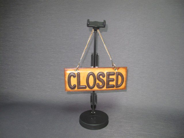 Handmade Leather OPEN/CLOSED Sign - Artisan Hideaway