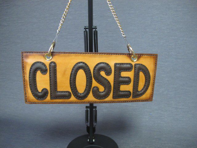 Handmade Leather OPEN/CLOSED Sign - Artisan Hideaway